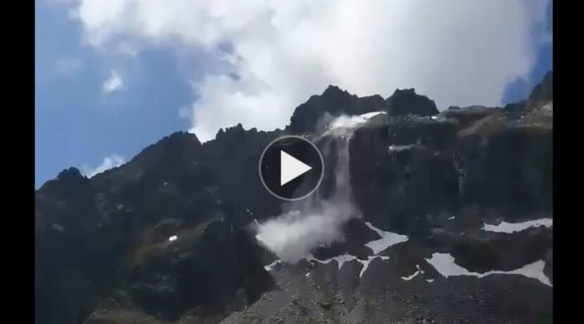 Potężny obryw skalny i lawina kamienna w Tatrach (FILM)