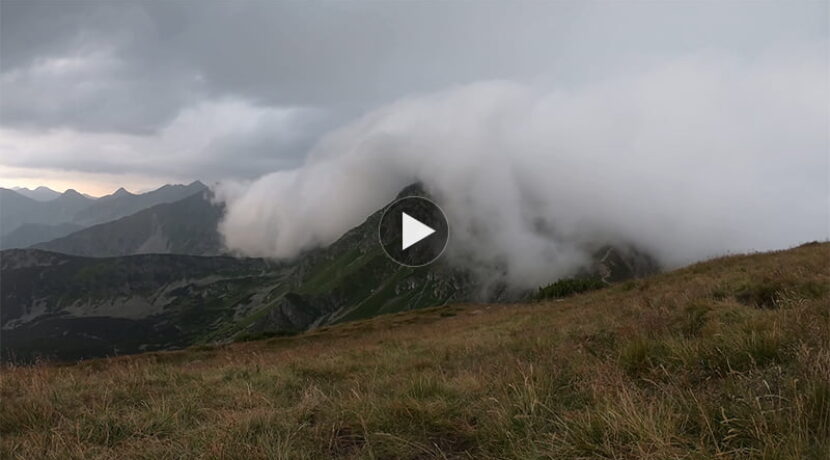 Chwile przed burzą…Oto jak szybko potrafi zmieniać się pogoda w górach (FILM)
