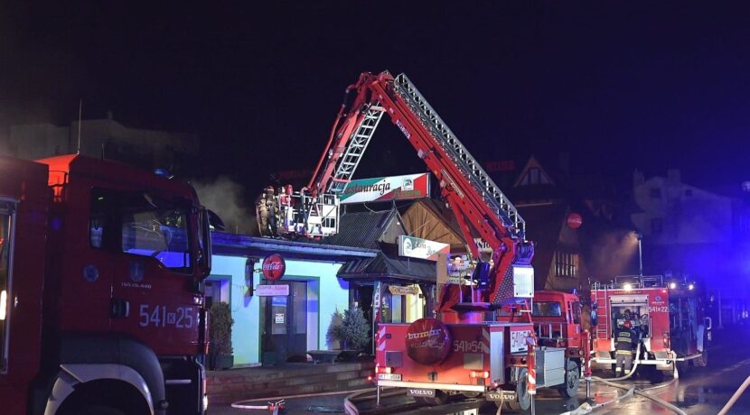 Pożar słynnej restauracji w centrum Zakopanego