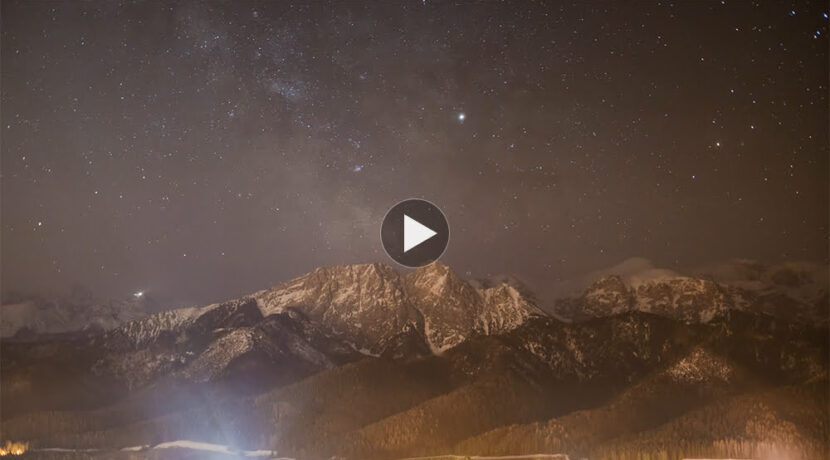 Droga Mleczna nad Giewontem. Niezwykły timelapse z…800 zdjęć (FILM)