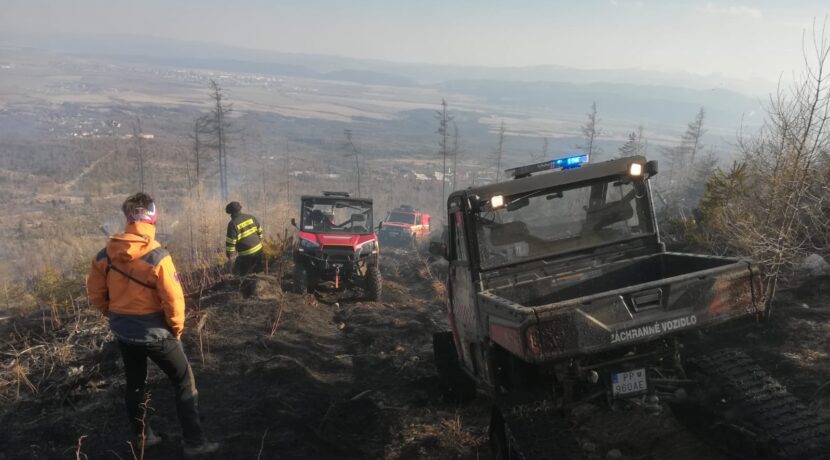 Duży pożar w Tatrach. Płonął las pod Sławkowskim Szczytem