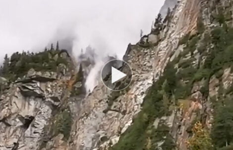 Kiedy wodospad płynie pod górę. Takie cuda podczas halnego w Tatrach (FILM)