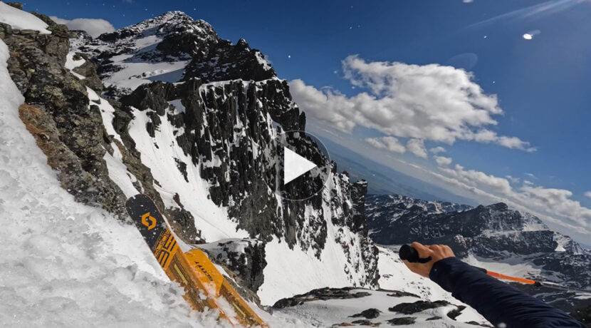Lawina porwała narciarzy w Tatrach Wysokich. Film z odnalezionej kamery GoPro