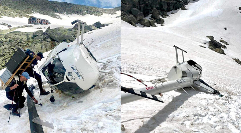 Wypadek śmigłowca w Tatrach. Maszyna rozbiła się pod Rysami